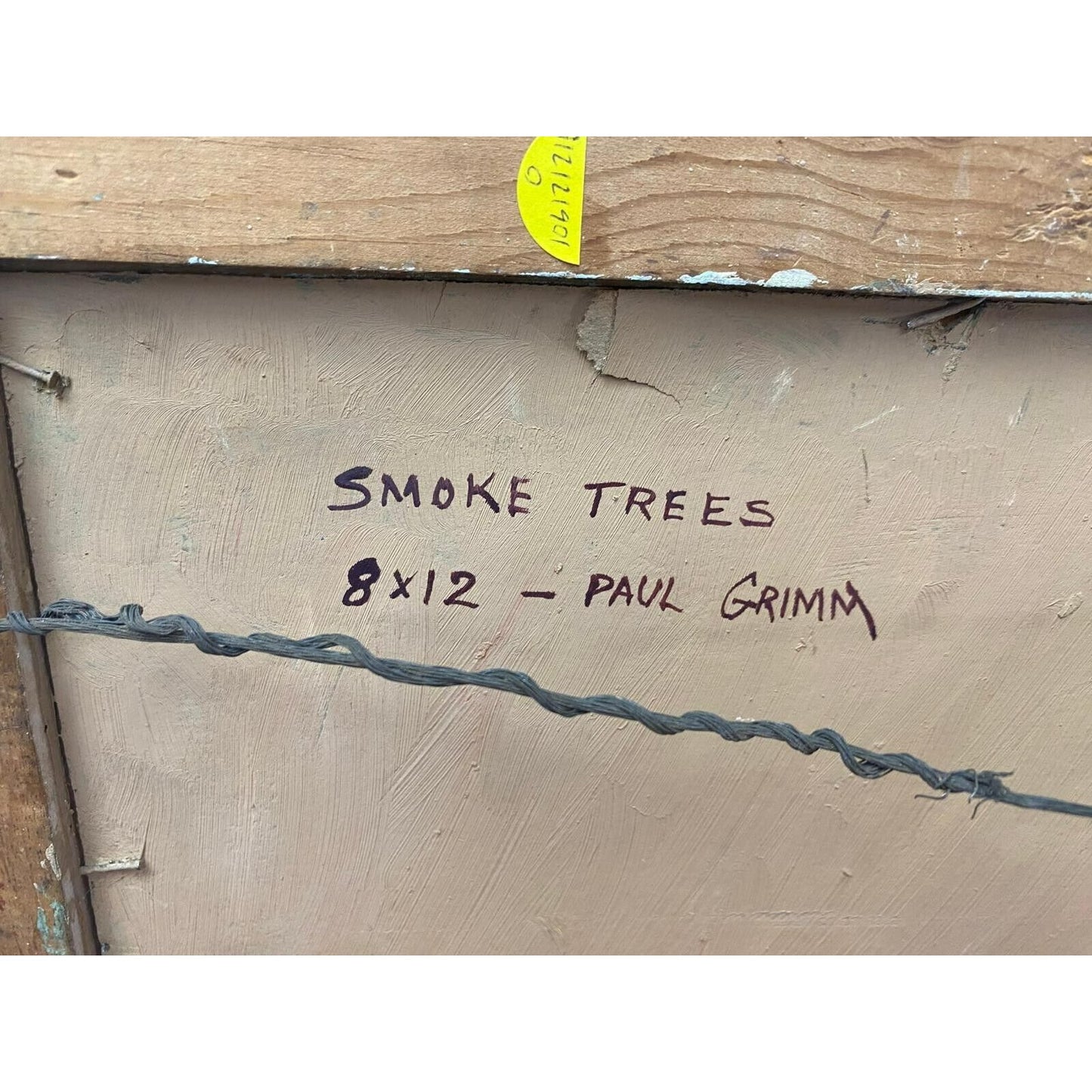 "Smoke Trees" by Paul Grimm Oil on Masonite 8" x 12" Painting Gorgeous!