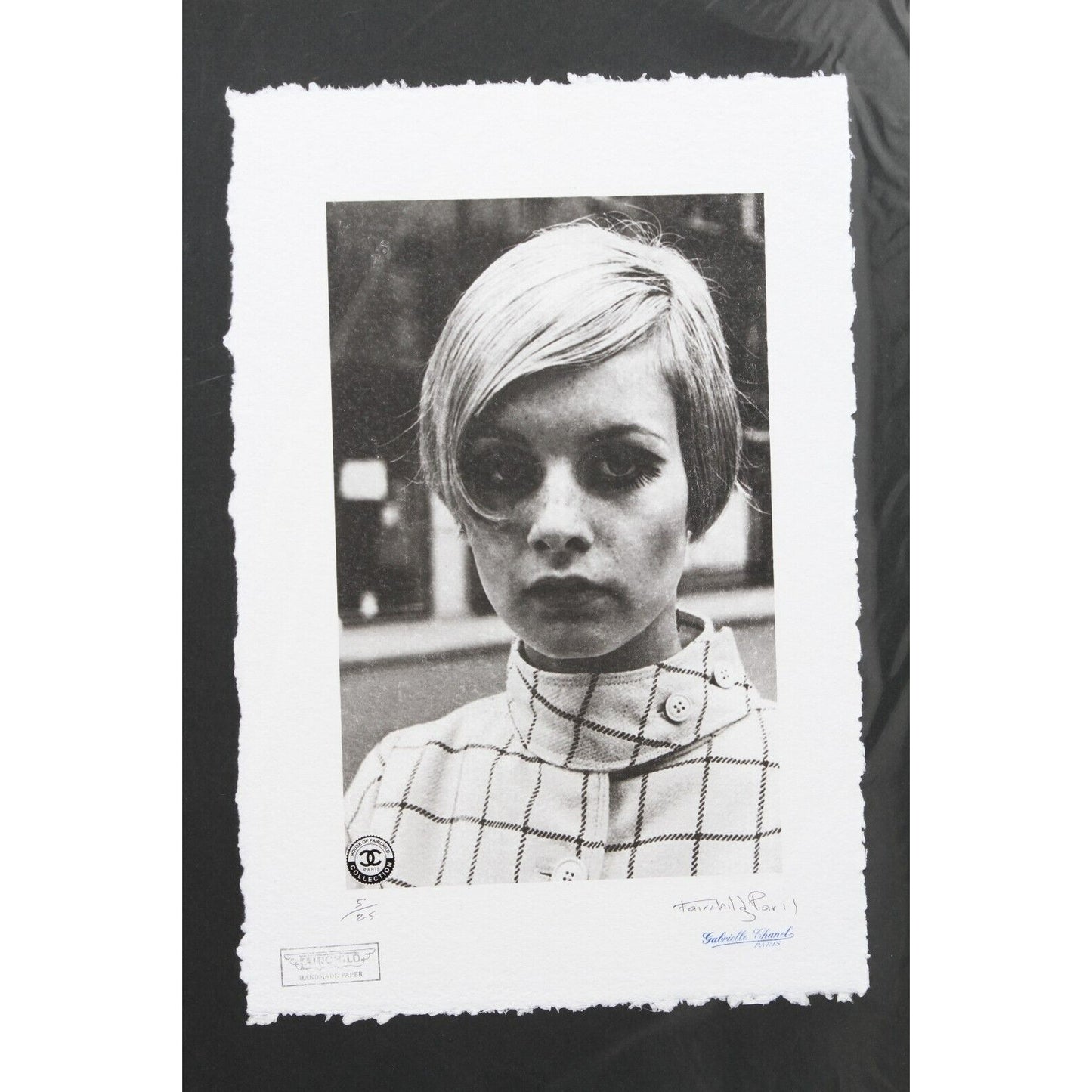 Chanel Twiggy Print By Fairchild Paris LE 5/25
