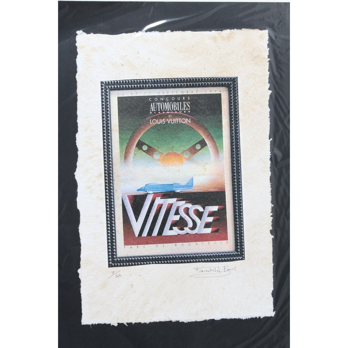 Vitesse Racing Poster By Fairchild Paris LE 8/30