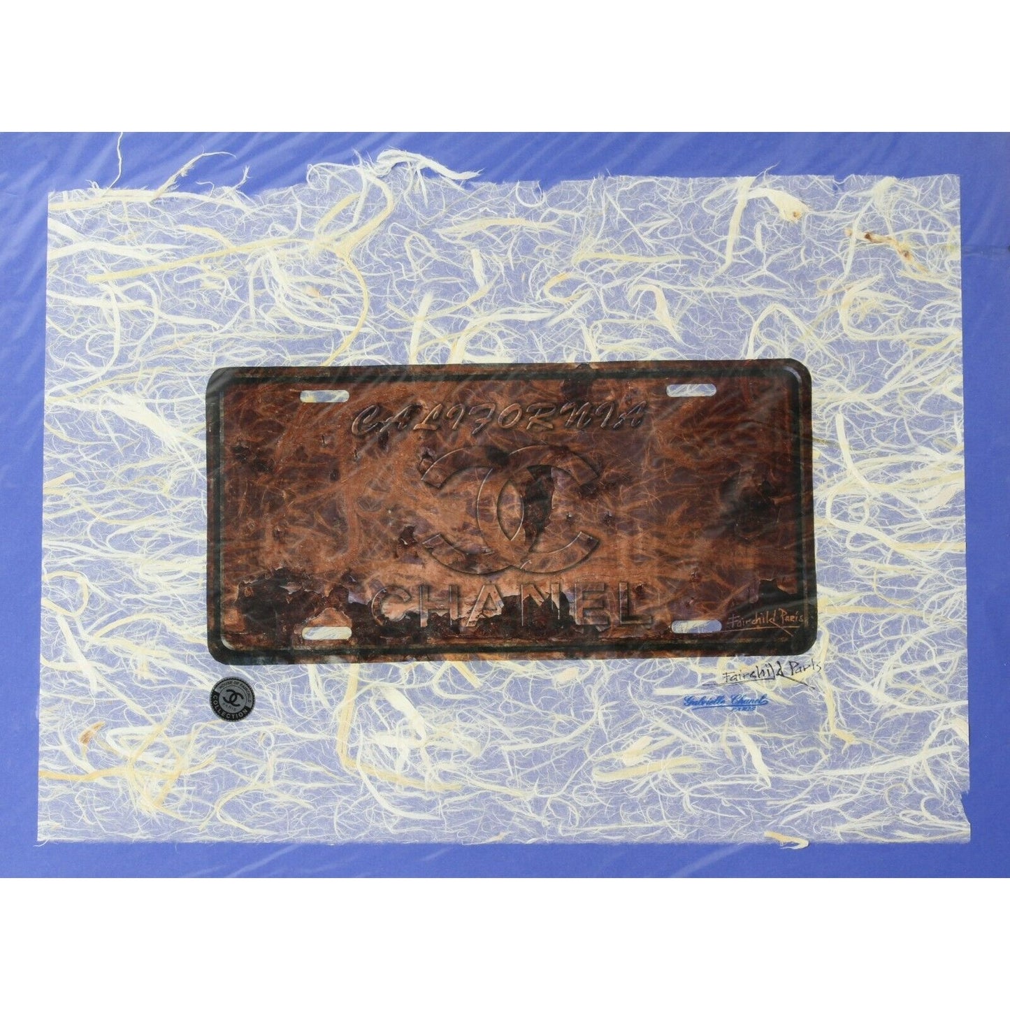 Chanel License Plate Print By Fairchild Paris LE 4/50