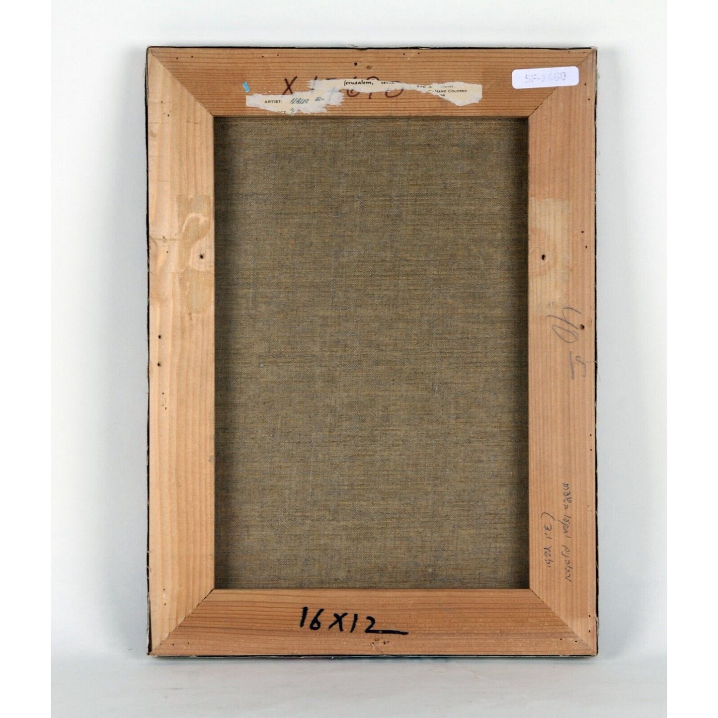 "Jerusalem" by Naim Basson, Oil on Canvas Painting, 16x12