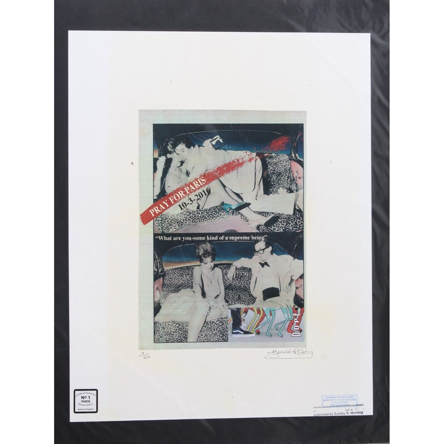 Pray For Paris Print By Fairchild Paris LE 11/50