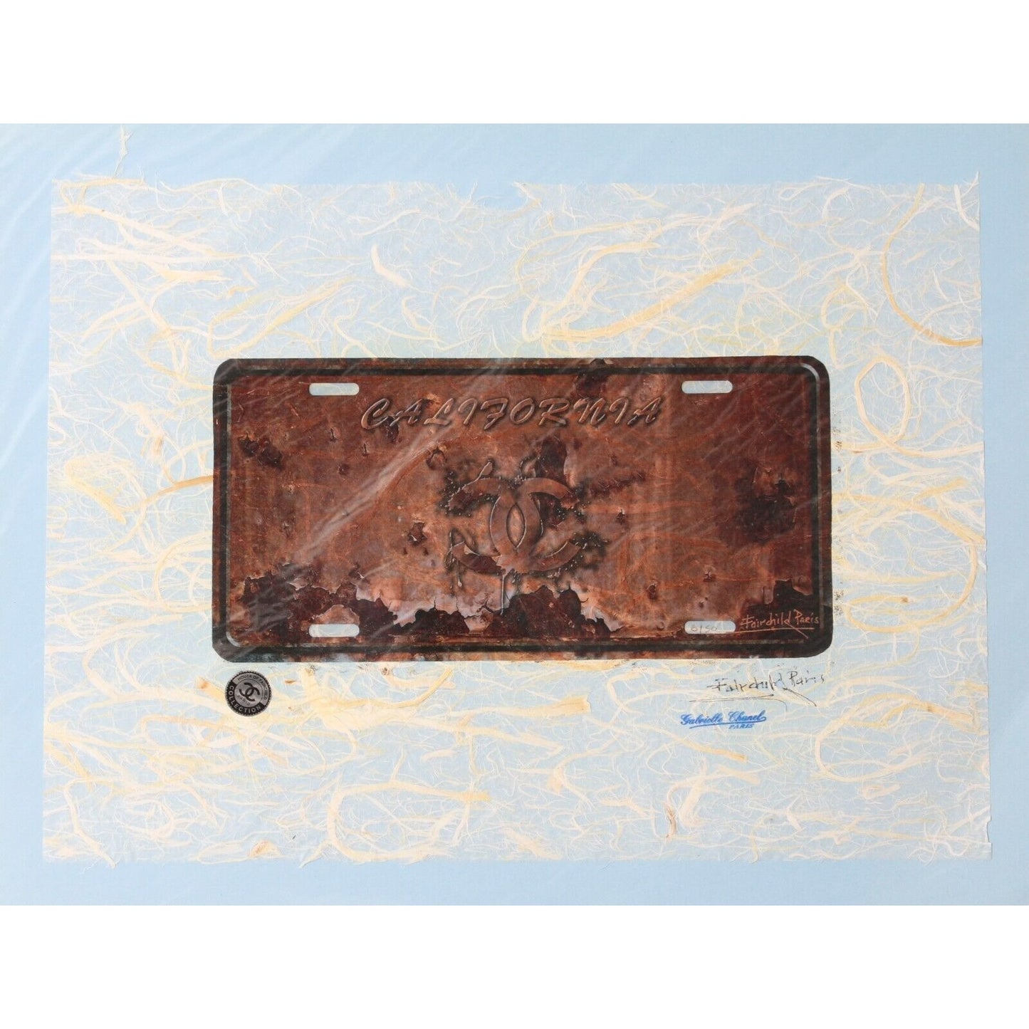 Chanel License Plate Print By Fairchild Paris