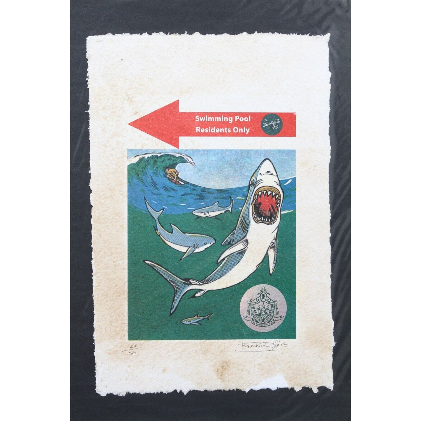 Swimming Pool Ad Print By Fairchild Paris LE 27/50