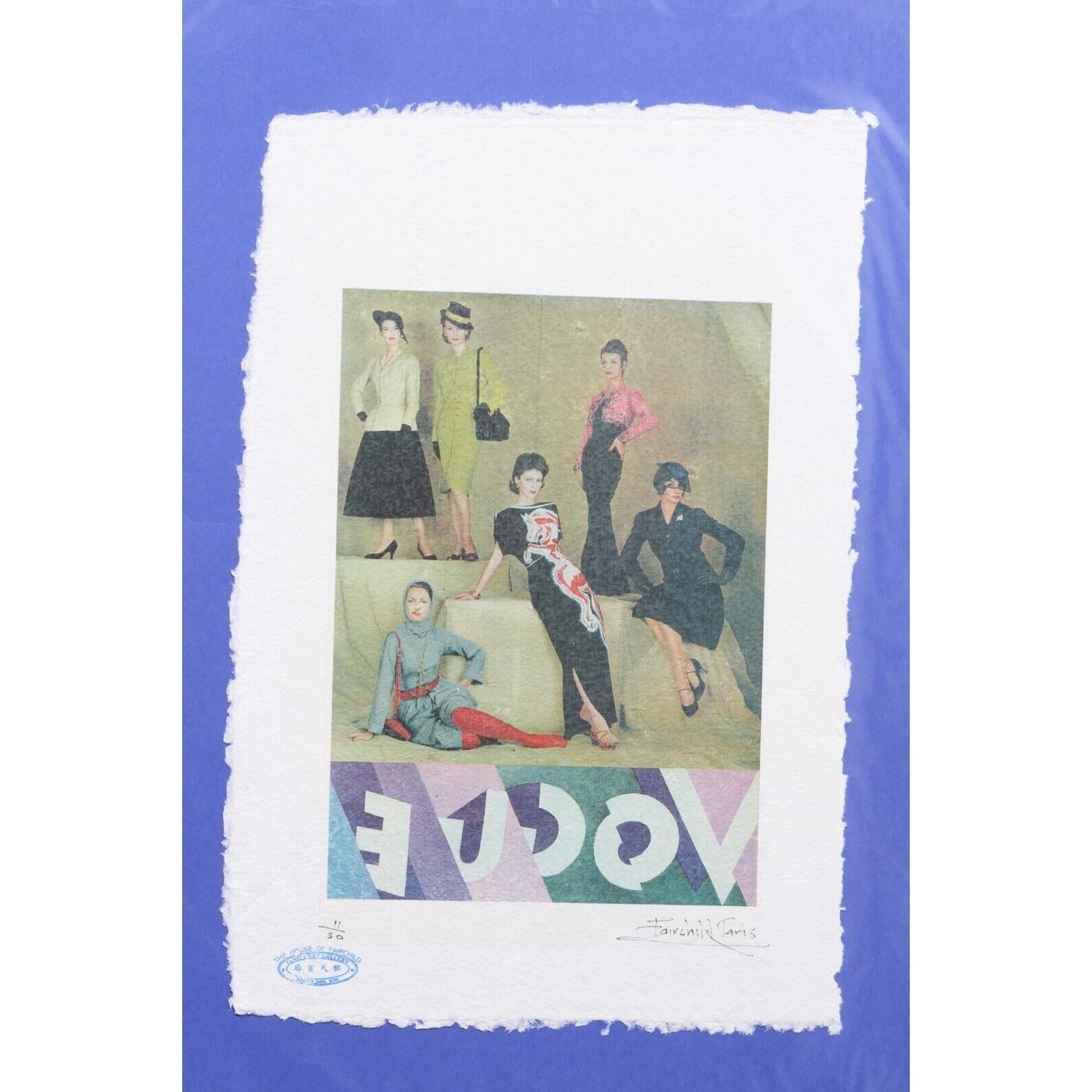 Reverse Vogue Print By Fairchild Paris LE 11/50