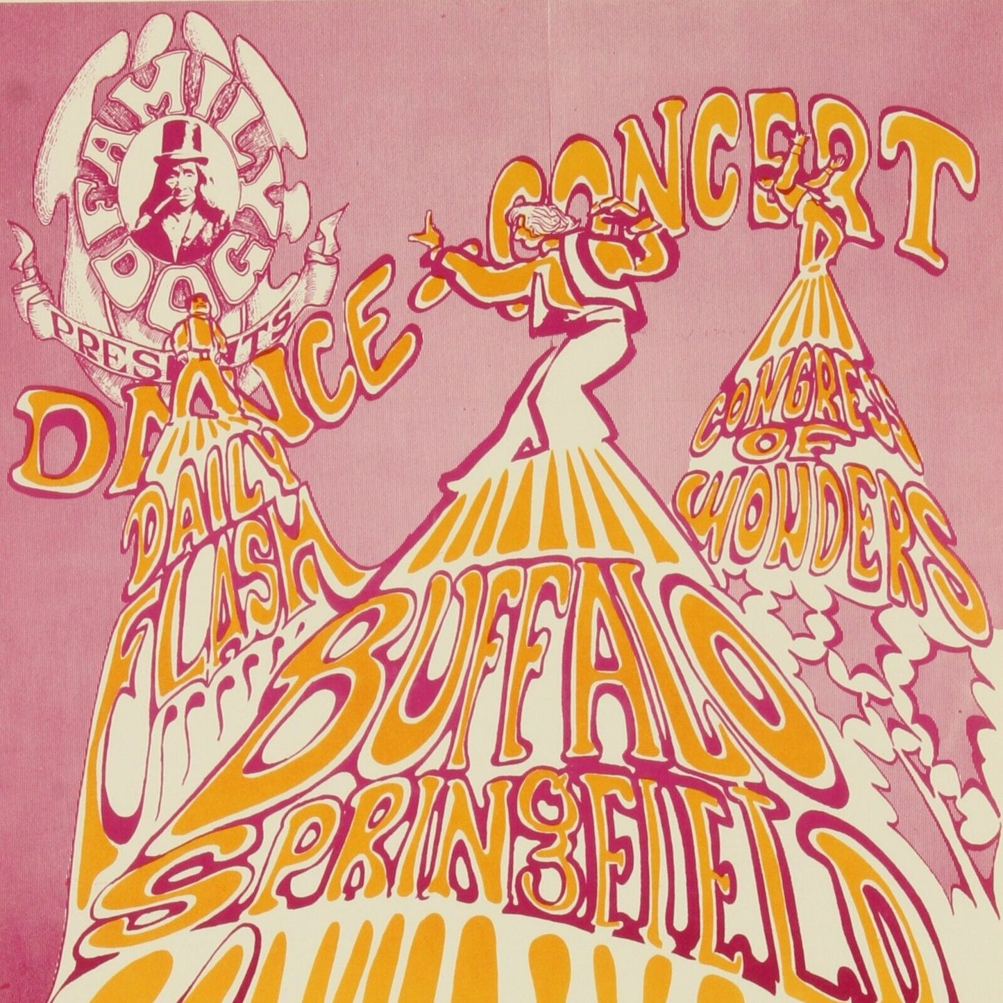 Buffalo Avalon Dance Concert Psychedelic Poster 1966 Original 20 x 14