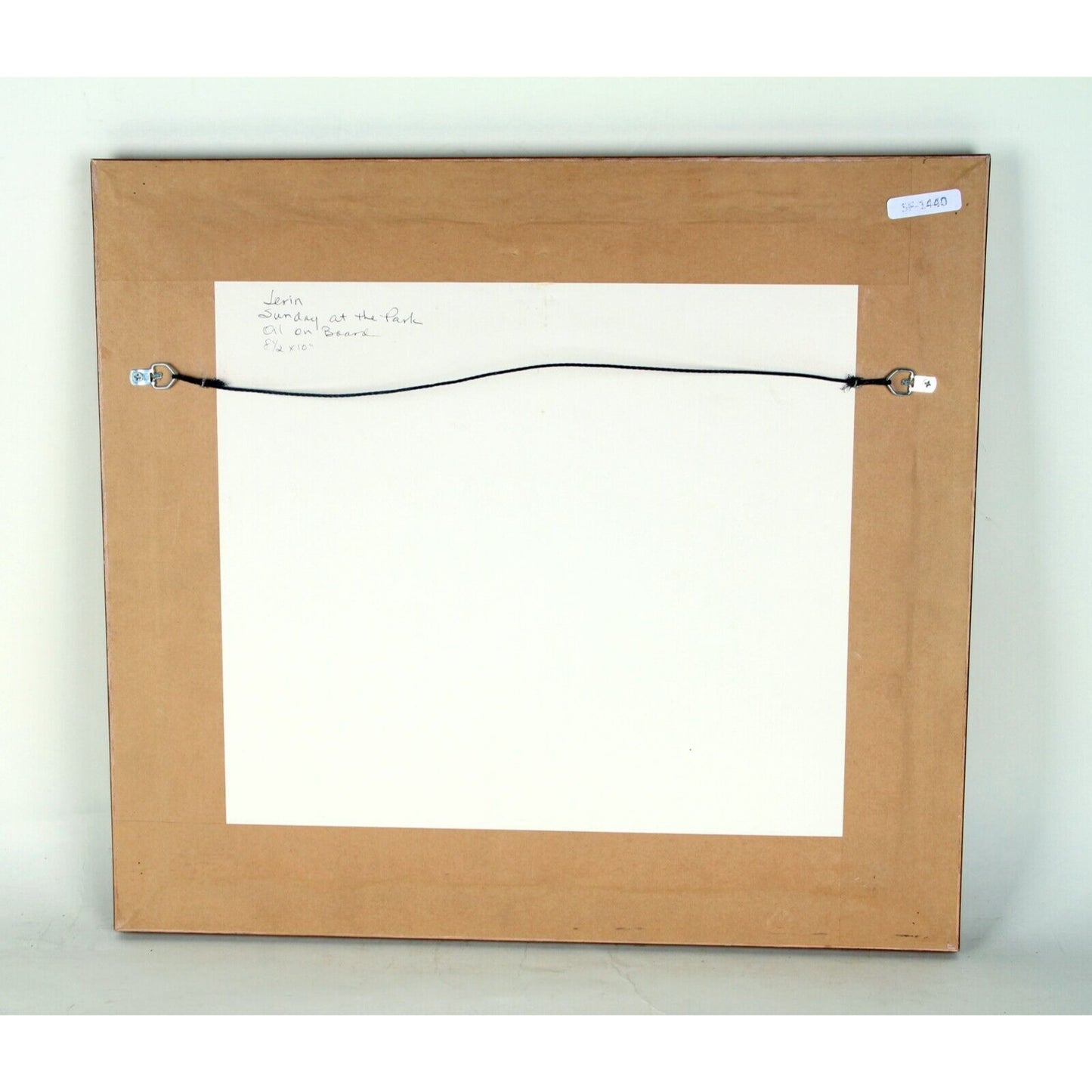 "Sunday at the Park" by Lerin Oil on Canvas Framed 24x20