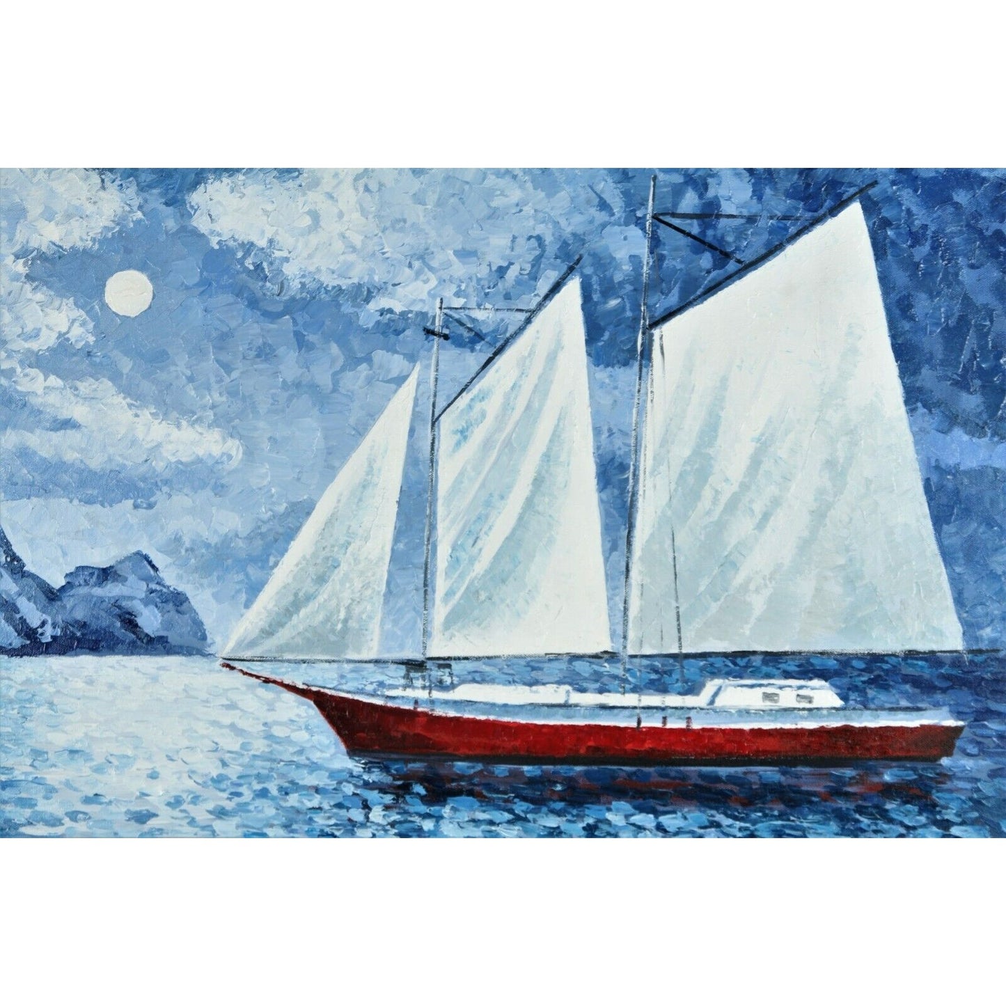 Night Of The Big Tide by Alexander Antanenka Signed Original Oil Painting Large