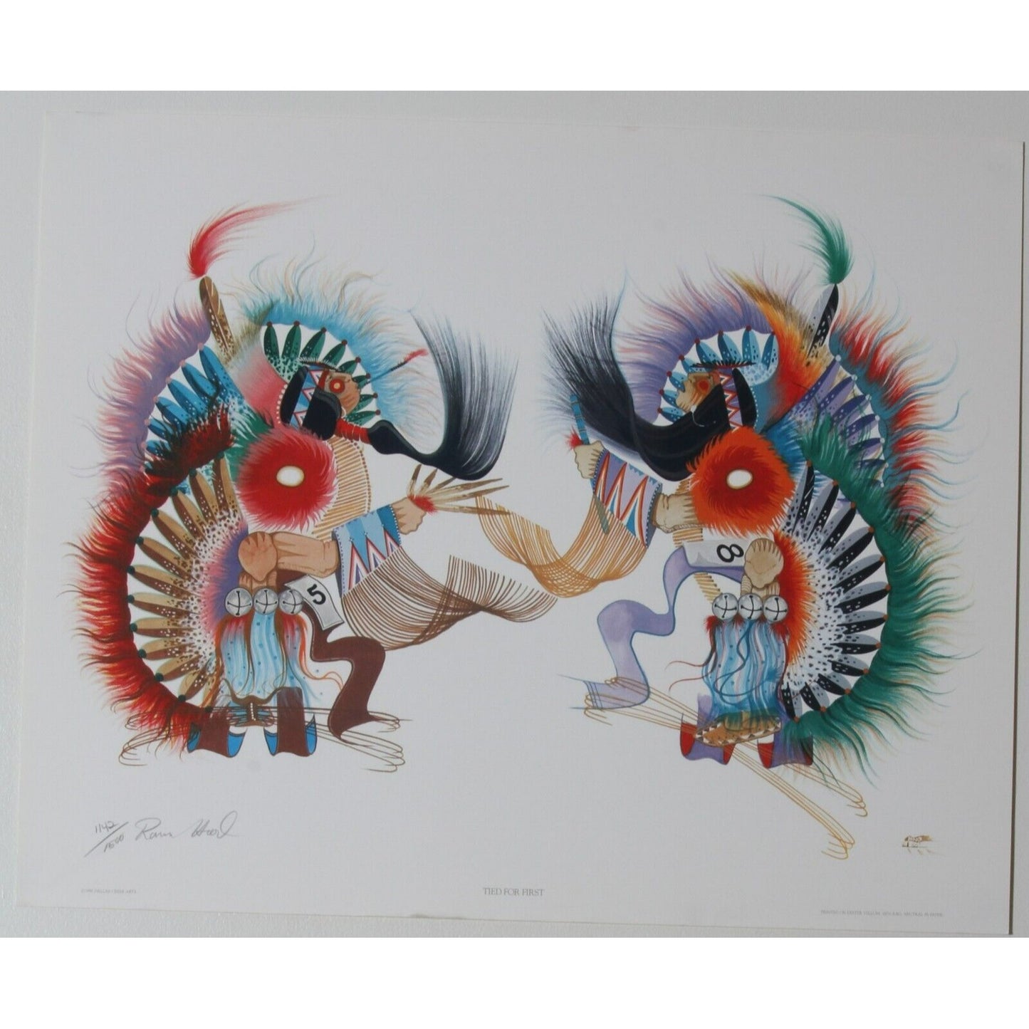 "Tied for First" by Rance Hood Lithograph on Paper LE #1142/1500 Unframed