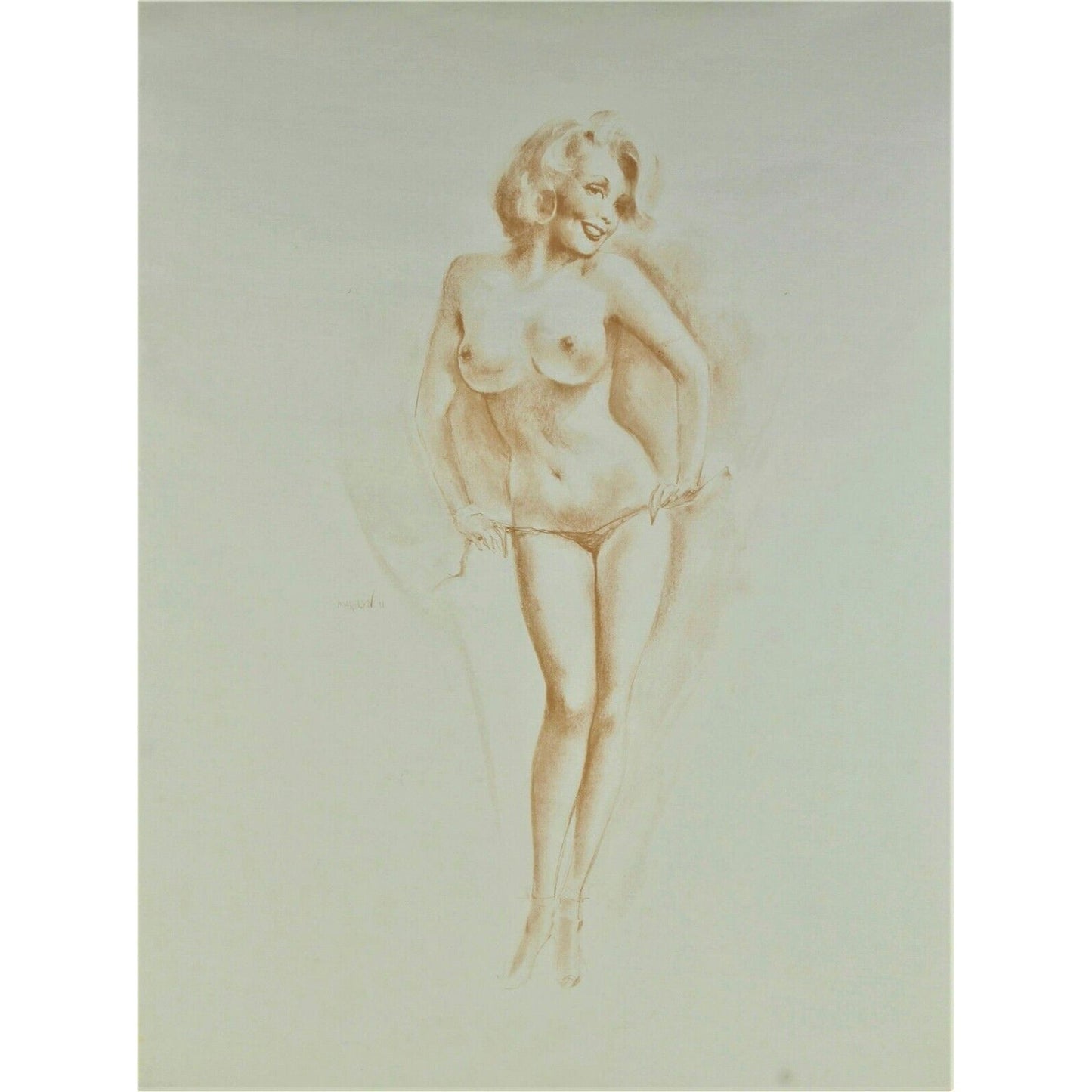 "Barely Yours Marilyn" (Monroe) by Earl Mac Pherson Lithograph Limited #44/280