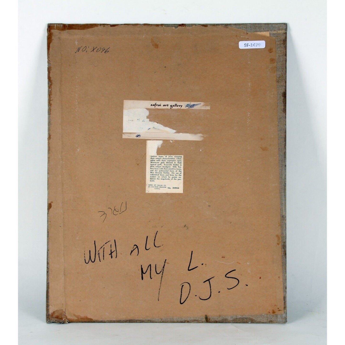 "With All My L" by Breis, Moroccan Woman, Oil Painting on Board, 20x16