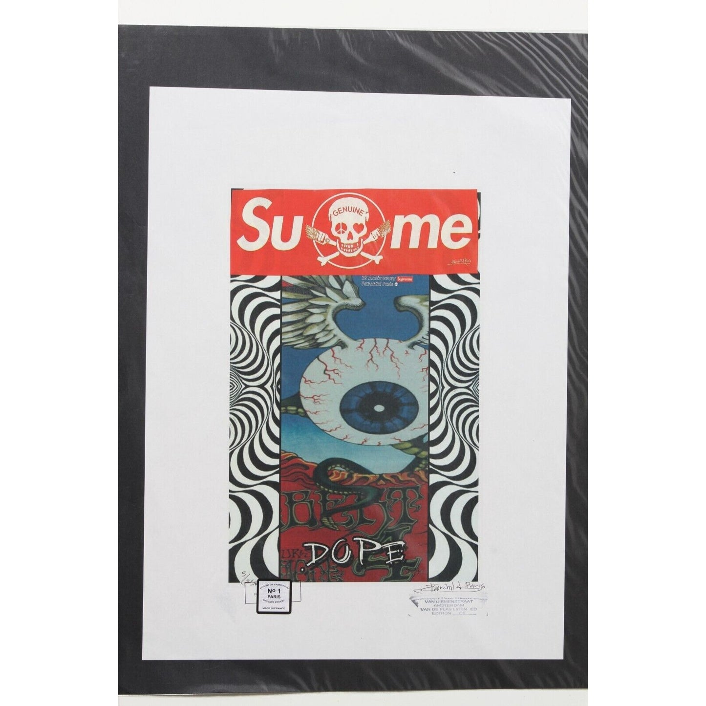Dope Supreme Eyeball Print By Fairchild Paris LE 5/25