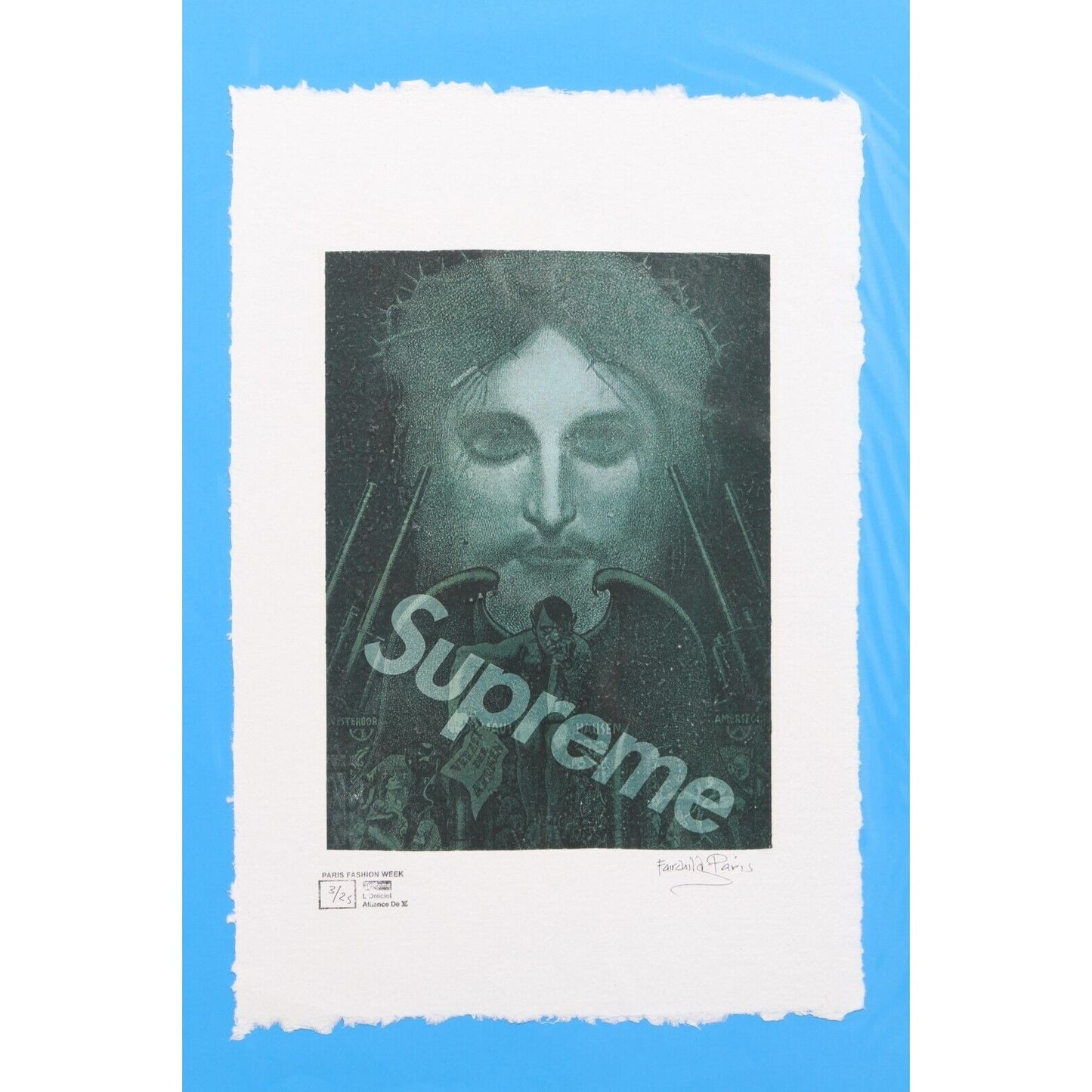 Supreme Jesus And Hitler Devil Print By Fairchild Paris LE 3/25