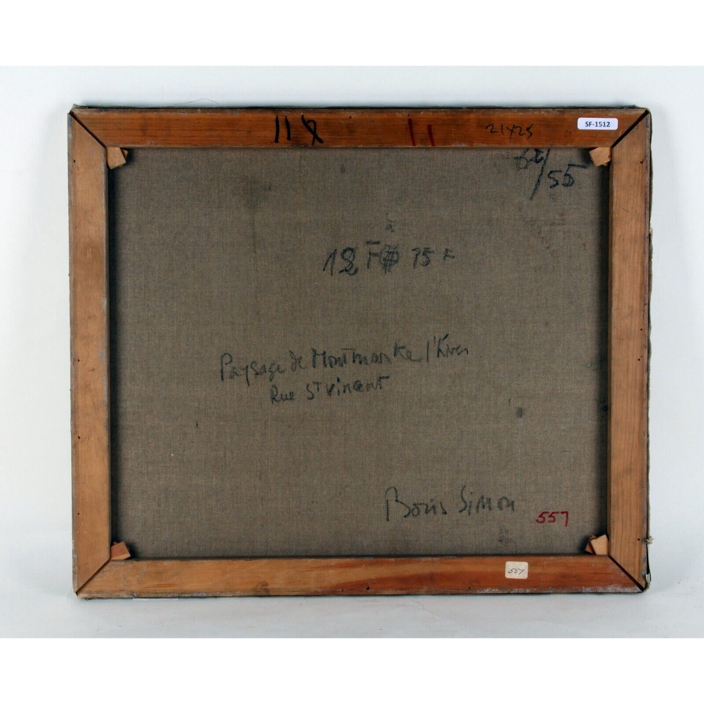 "Paysage de Monthmon Kel'Kiven Rue Stringent" by Boris Simon, Oil on Canvas