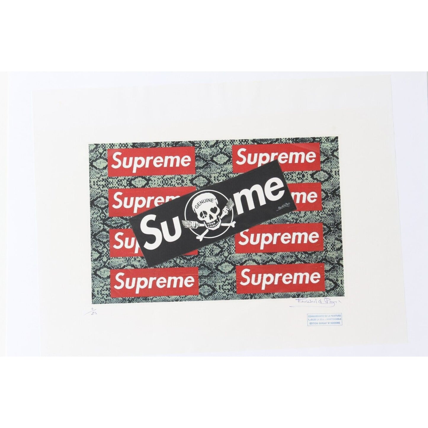 Supreme Snakeskin Print By Fairchild Paris LE 11/25