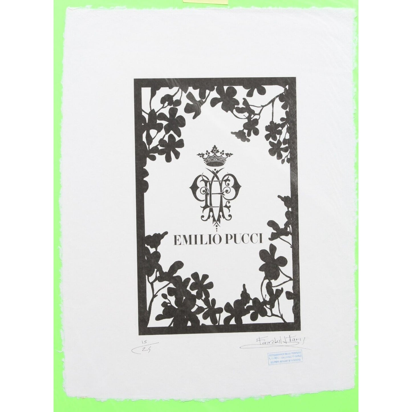 Emilio Pucci Print By Fairchild Paris LE 15/25