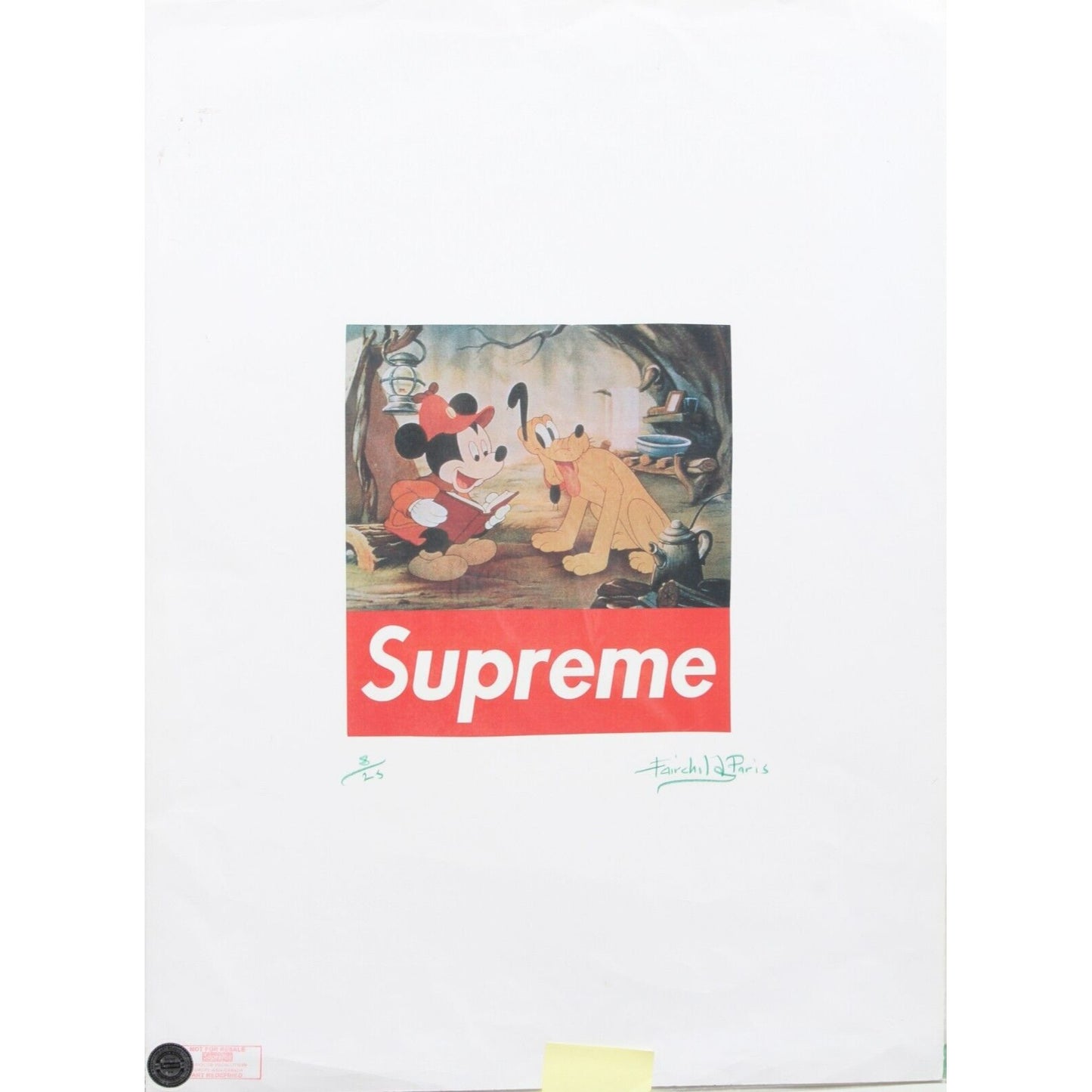 Supreme Mickey Mouse Print By Fairchild Paris LE 8/25
