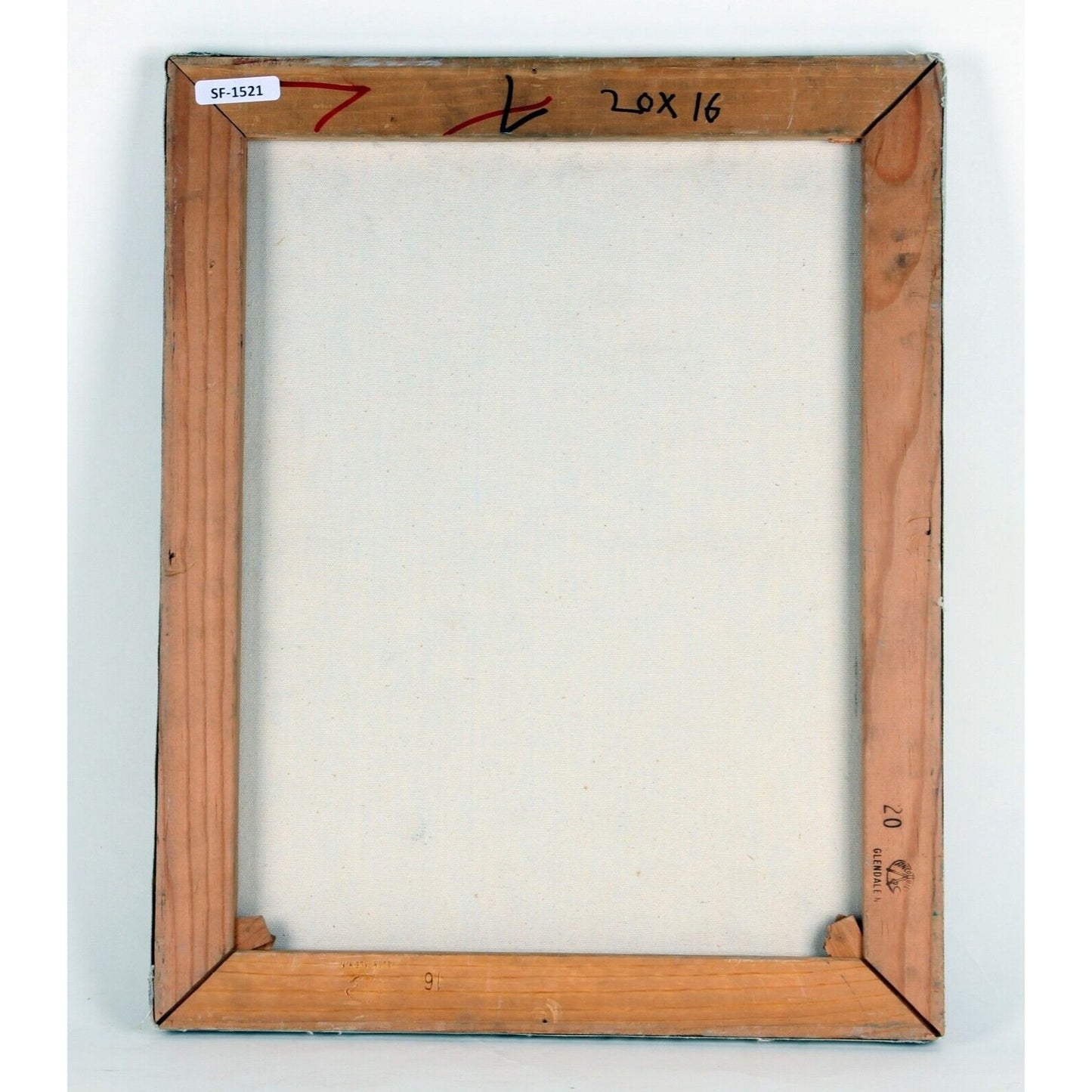 "Untitled" Portrait by Rodriguez, Oil Painting on Canvas, 16x20