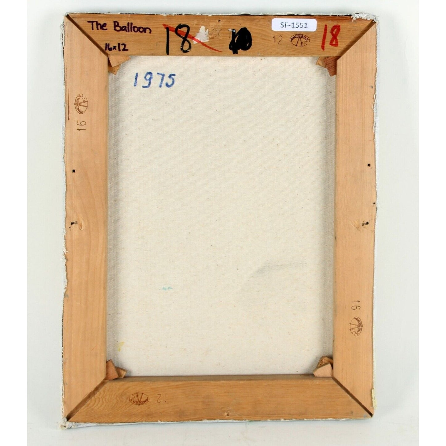 THE BALLOON BY MICHEL LOPEZ OIL ON CANVAS UNFRAMED 16" x 12"