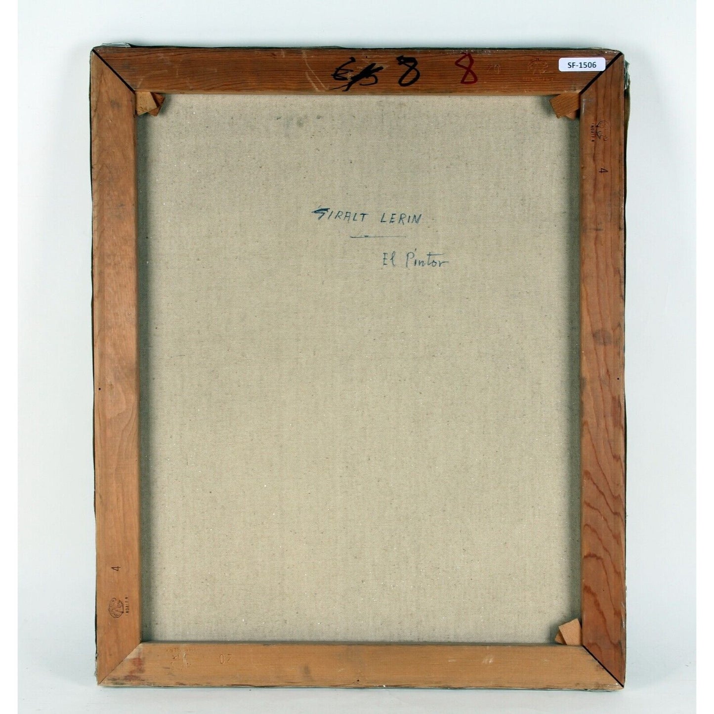 "El Pintor" ("The Painter") by Giralt Lerin, Oil Painting on Canvas, 24x20