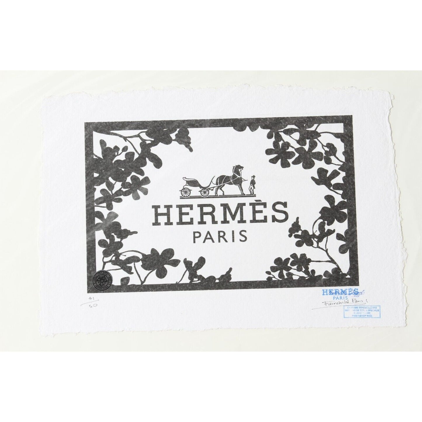 Hermes Paris Print By Fairchild Paris LE 41/50