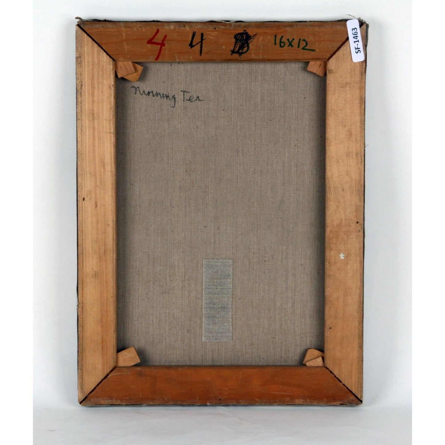 "Morning Tea" by Montrec, Oil Painting on Canvas, 16x12