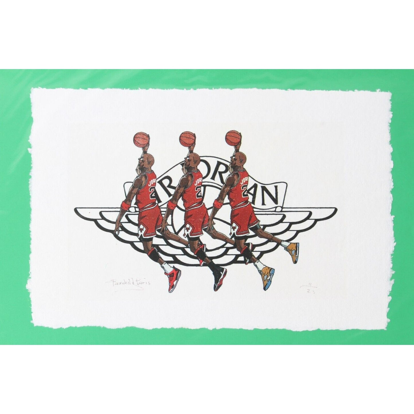Michael Jordan 'Air Jordan' Print By Fairchild Paris LE 11/25