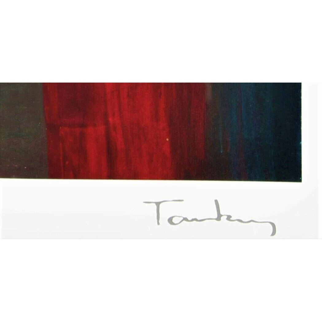 "Morning Social" by Iztchak Tarkey Signed in Plate Lithograph