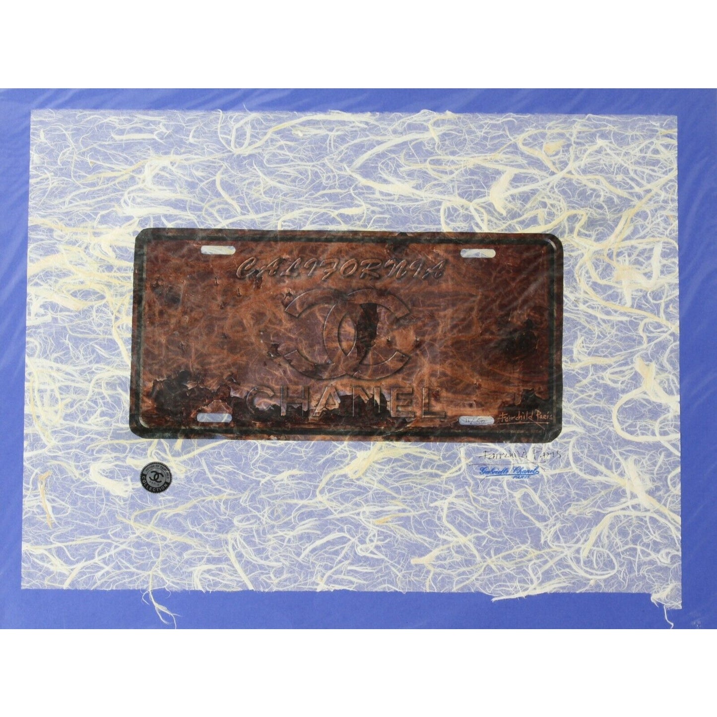 Chanel License Plate Print By Fairchild Paris LE 11/50