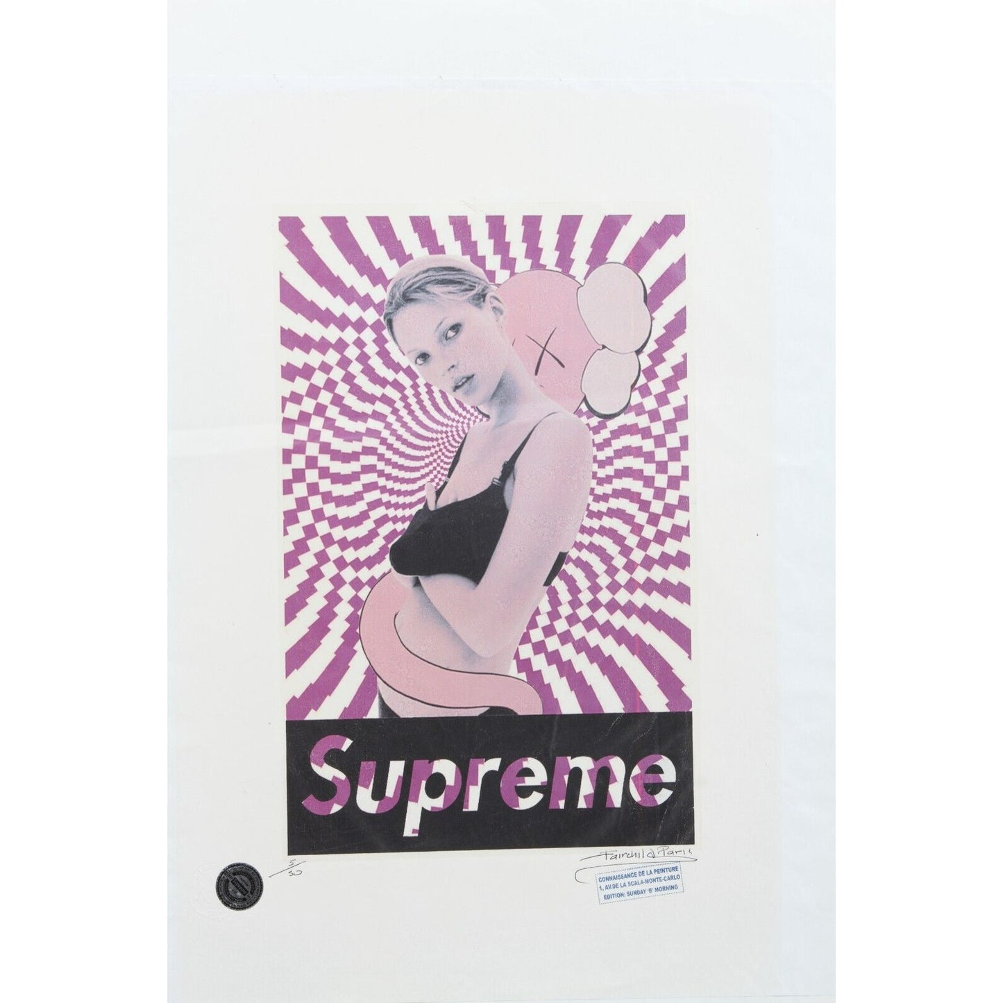 Supreme KAWS Print By Fairchild Paris LE 5/50