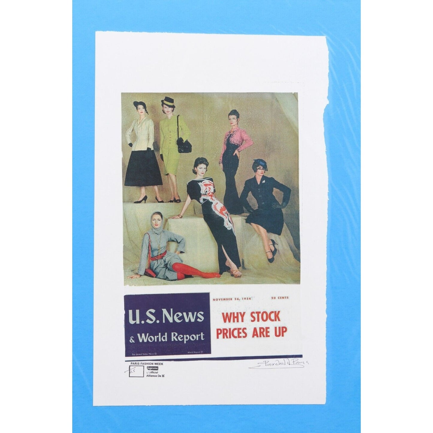 US News Print By Fairchild Paris LE 5/25