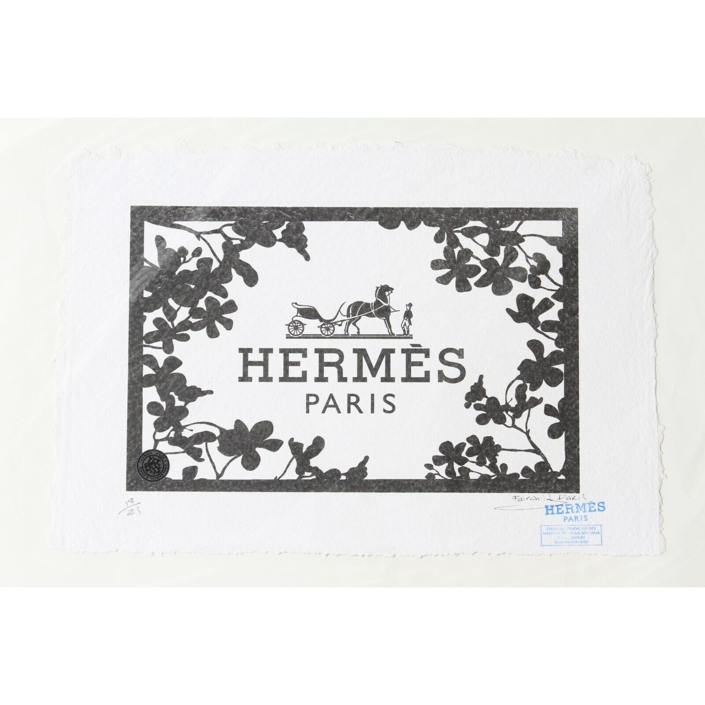 Hermes Paris Print By Fairchild Paris LE 18/25