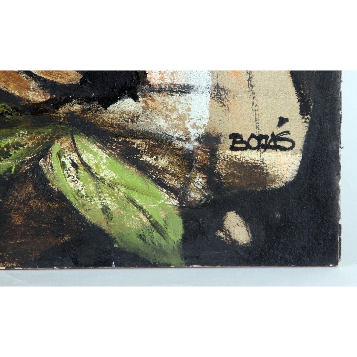 UNTITLED PORTRAIT BY BONAS OIL ON BOARD 30" x 22" UNFRAMED