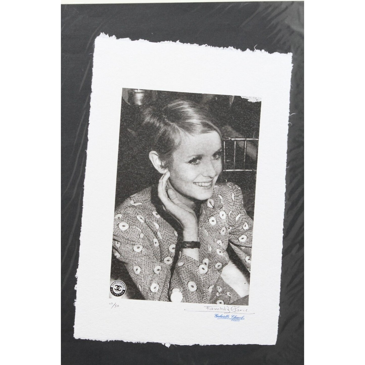 Chanel Twiggy Print By Fairchild Paris LE 10/50