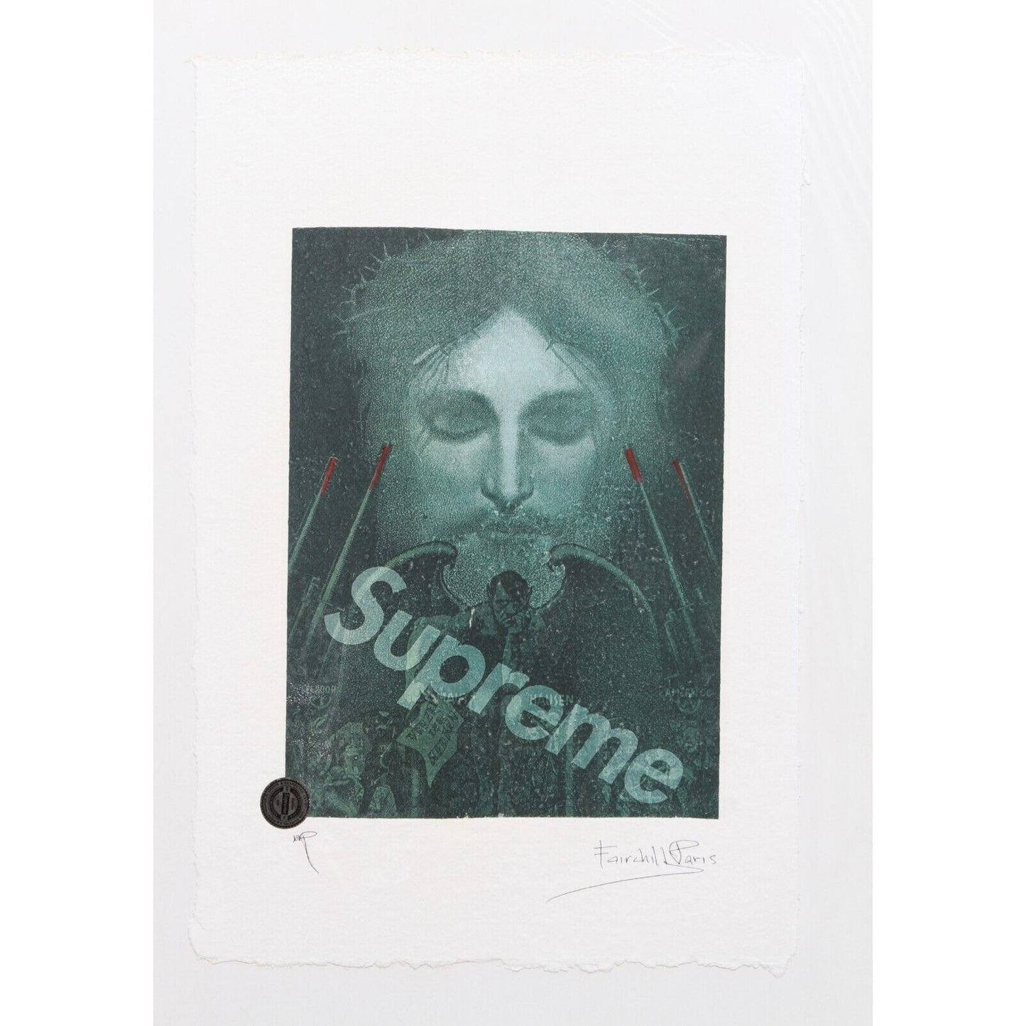 Supreme Jesus W/ Hitler Devil Print By Fairchild Paris AP