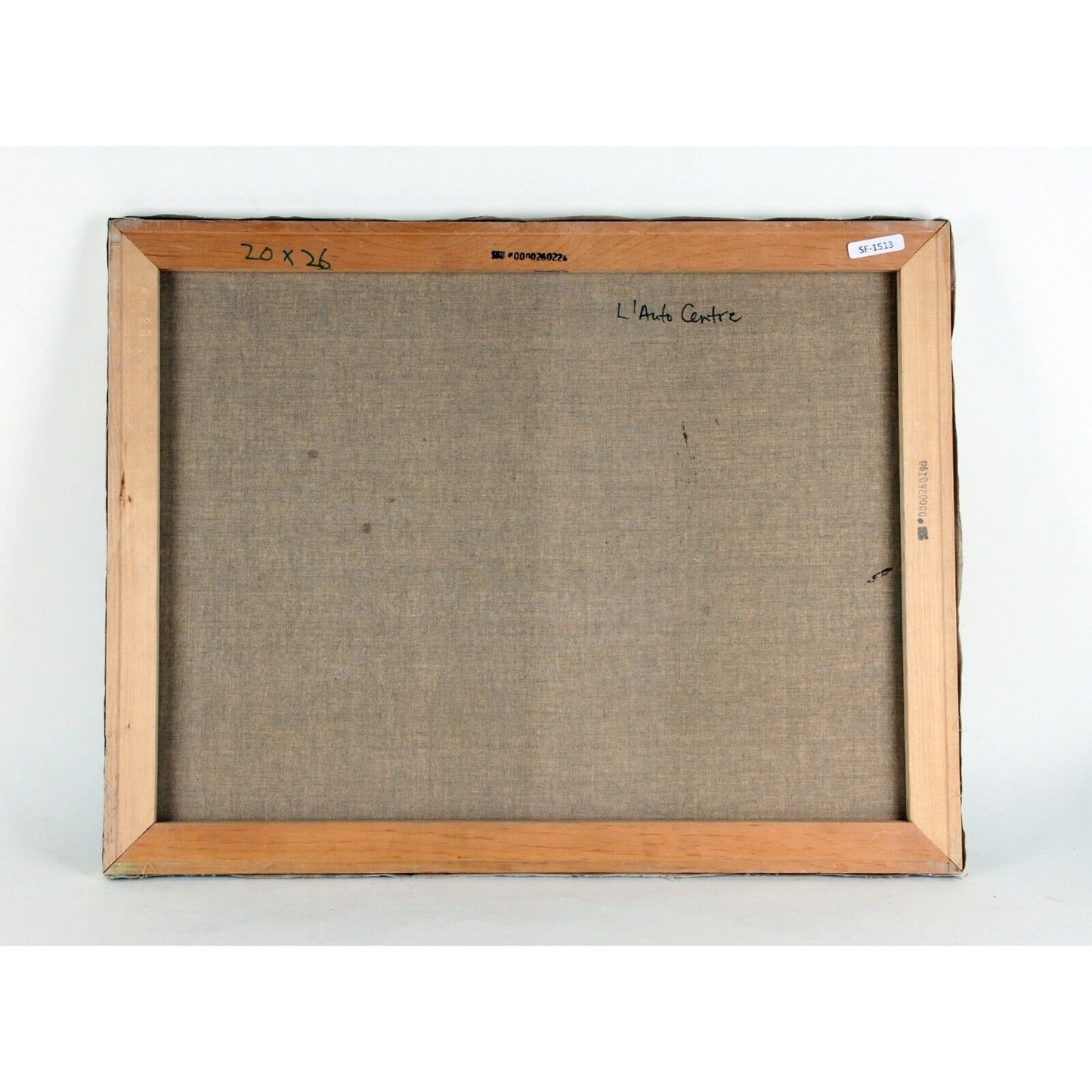 "L'Auto Centre" by M. Loirand, The Auto Center, Oil Painting on Canvas, 20x26