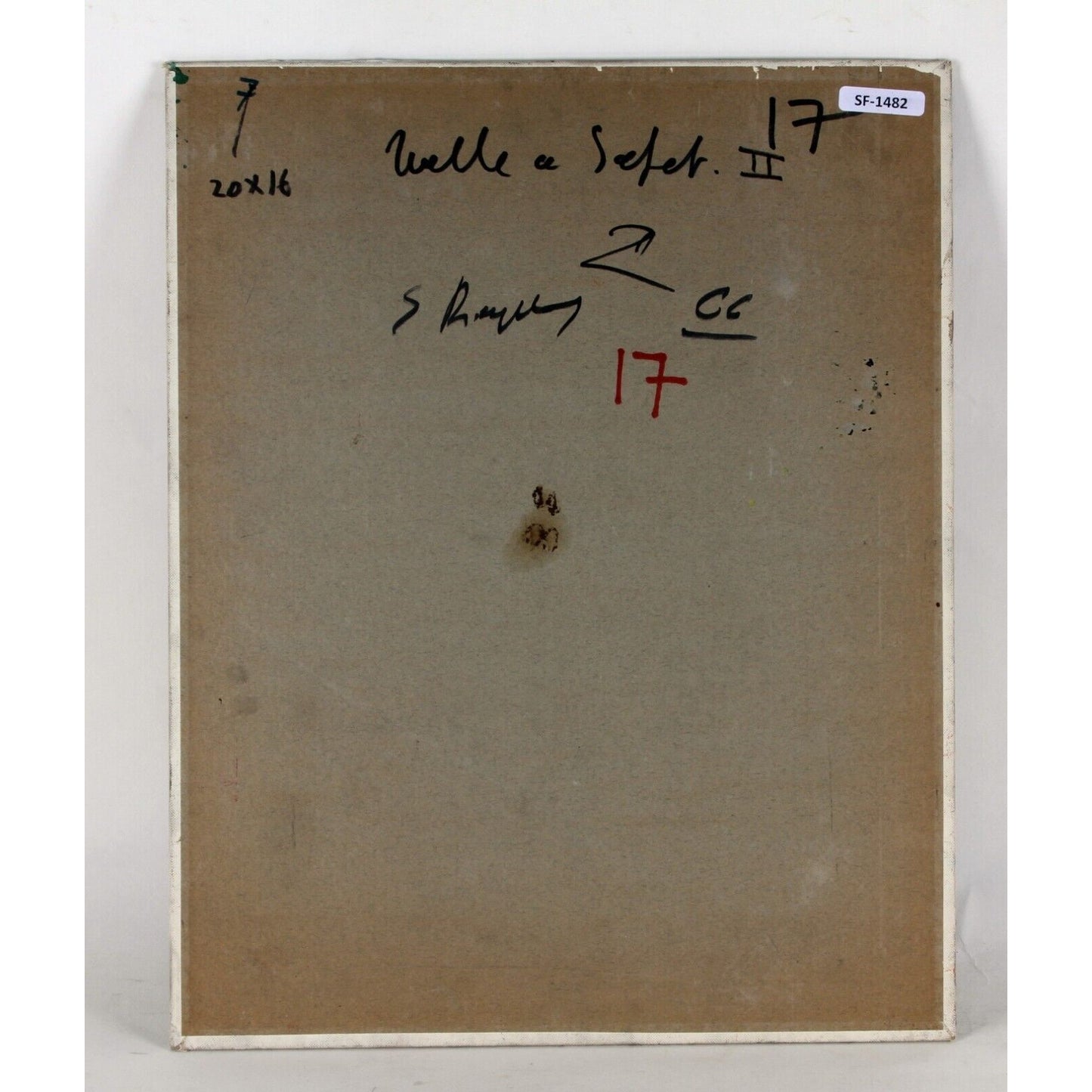 "Untitled" Street Scene by Zvi Raphtaly, Oil on Board, 20x16