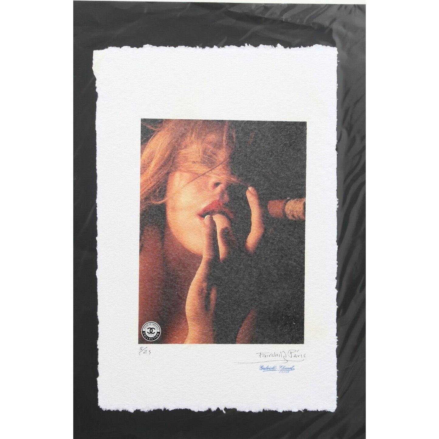Woman With Cigar Print By Fairchild Paris LE 5/25