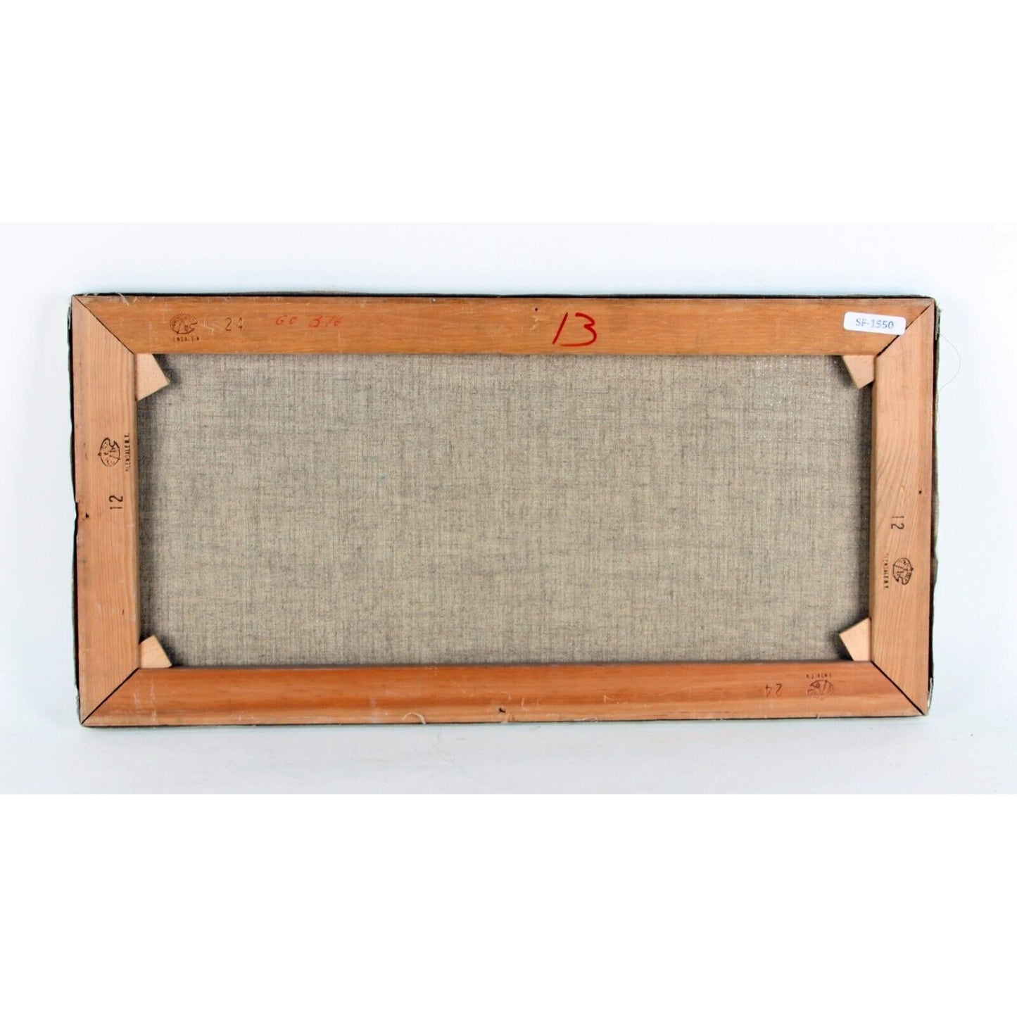 BEACH SCENE BY SUZANNE DEMAREST OIL ON CANVAS 12" x 24" UNFRAMED