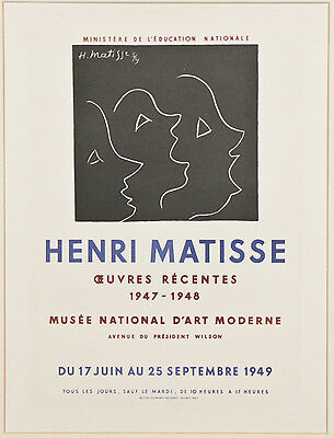 Collection of (4) Matisse Lithographs from Fernand Mourlot Book: Art in Posters