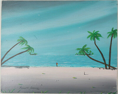 "Maui Shore" By Kenneth Stancin Signed 2005 Acrylic/Oil Painting on Board