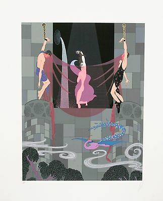 "Chaste Susannah" by Erté Signed Silkscreen Serigraph Artist's Proof 17" x 13"