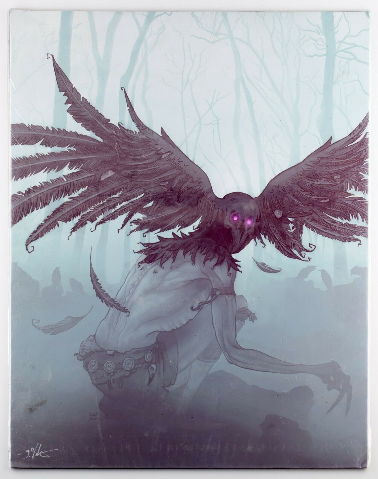 Four Prints by Gavin Gray Valentine Unframed in Plastic Sleeves Nice!