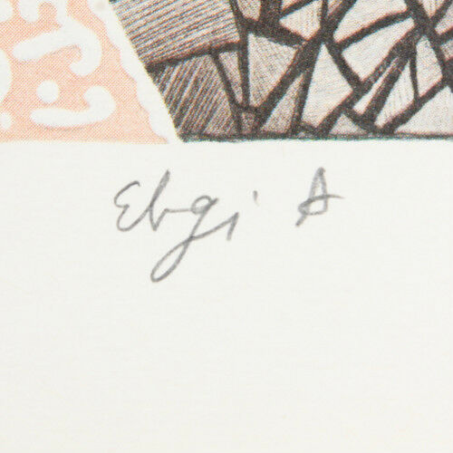 "Children With Balloon In Safat" By Amram Ebgi Signed Ltd Edition Etching w/ CoA