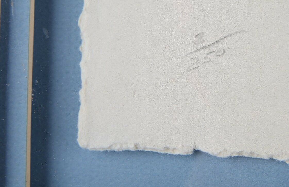 "The Whoopee Party" Mickey & Minnie Mouse Framed Cast Paper Embossed Print CoA