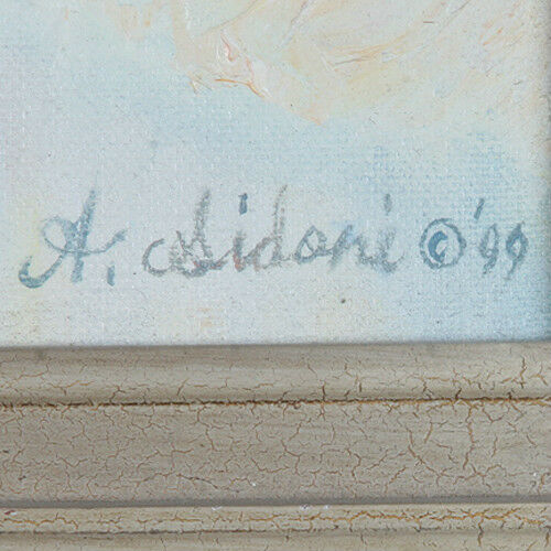 "Between The Acts #7" By Anthony Sidoni 1999 Signed Oil on Canvas 20"x17"