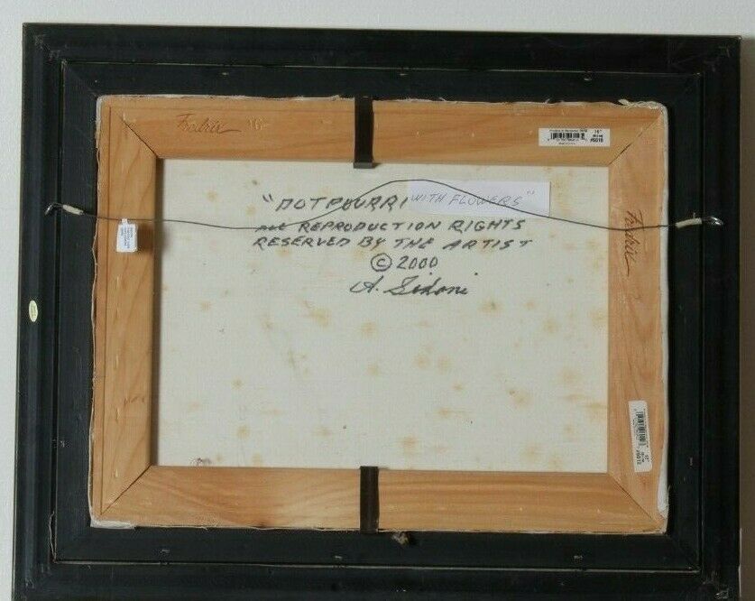 "Painted Vase w/ Flowers" By Anthony Sidoni 2000 Signed Oil on Canvas