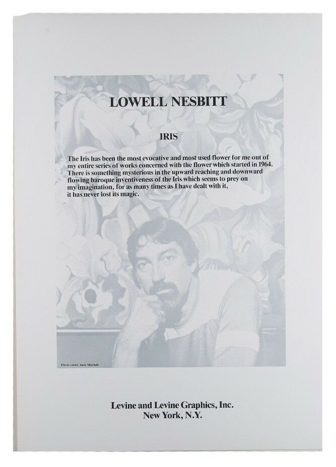 "Iris" by Lowell Blair Nesbitt Portfolio of 3 Signed Silkscreen LE of 250 w/ CoA