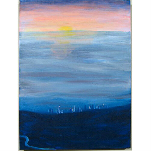 "LA From the Hills" By Susan Soffer Cohn Acrylic Painting on Canvas 24"x18"