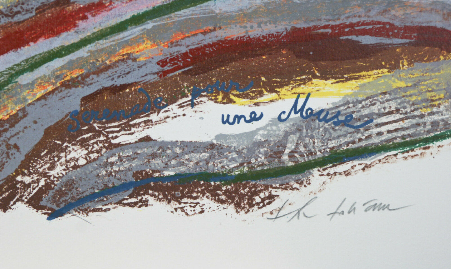 "Musician" By Theo Tobiasse Signed Limited Edition #204/310 Lithograph w/ COA